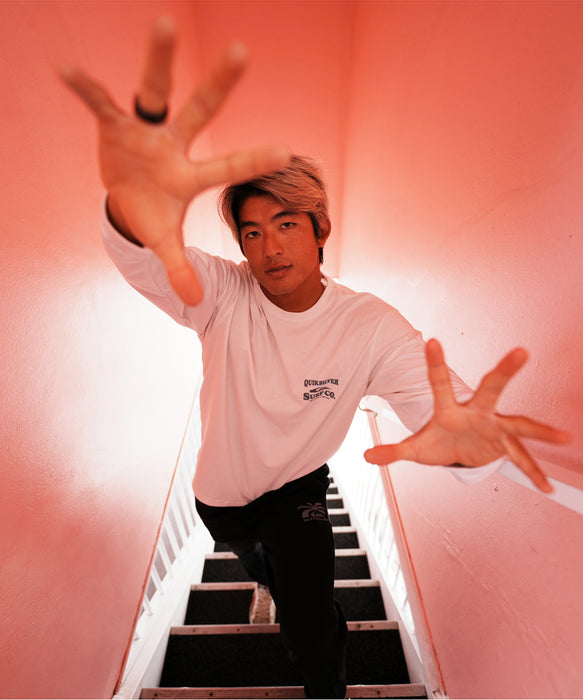 QUIKSILVER メンズ SURF CO LT ロンT コットン100％【2026年秋冬モデル】