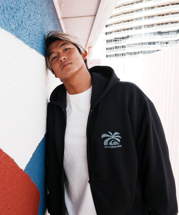 QUIKSILVER 男裝 SALT WATER PALM RISE SWEAT 速乾 拉鍊帽T 【2026年秋冬款】