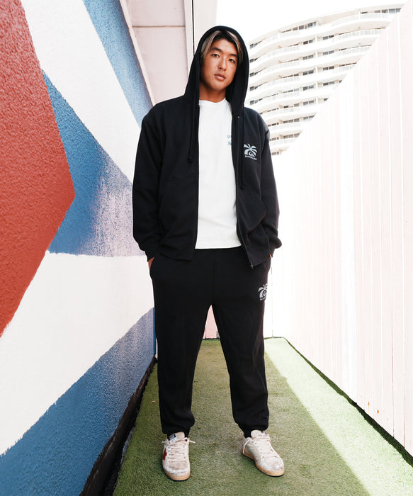 QUIKSILVER 男裝 SALT WATER PALM RISE SWEAT 速乾 拉鍊帽T 【2026年秋冬款】