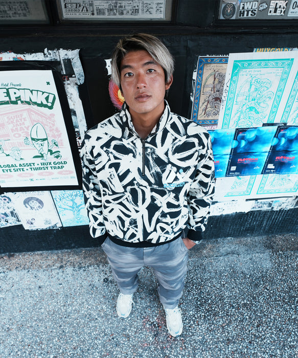 QUIKSILVER メンズ WR BONDING HALF ZIP  スウェットジャケット  防風　撥水　保温【2026年秋冬モデル】