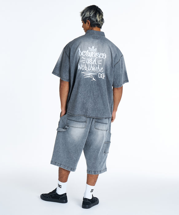 DC Shoes メンズ 26 WORKERS SHIRT SS 半袖シャツ 【2026年夏モデル】 BDB / XL