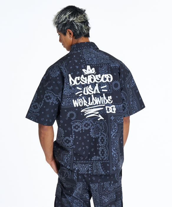 DC Shoes メンズ 26 WORKERS SHIRT SS 半袖シャツ 【2026年夏モデル】 BDN / XL