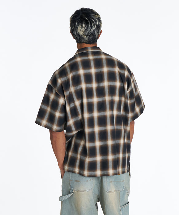 DC Shoes メンズ 26 OMBRE CHECK SHIRT SS 半袖シャツ 【2026年夏モデル】 BNC / XL
