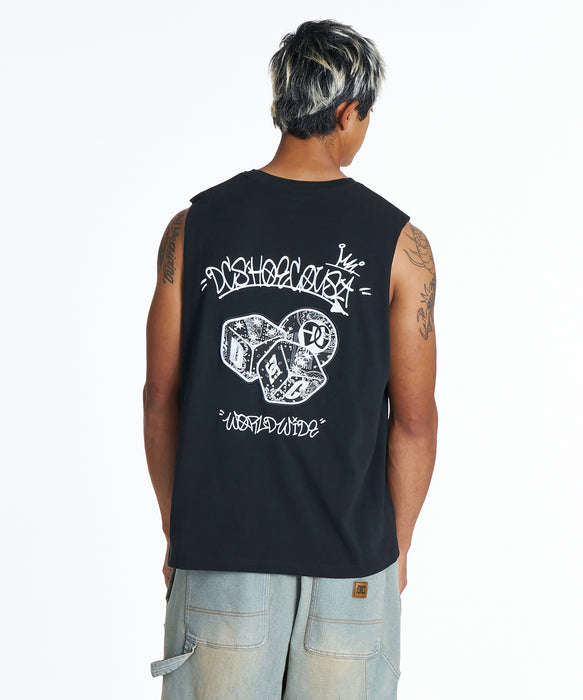 DC Shoes メンズ 26 PLAY SL タンクトップ 【2026年夏モデル】 BLK1 / XL