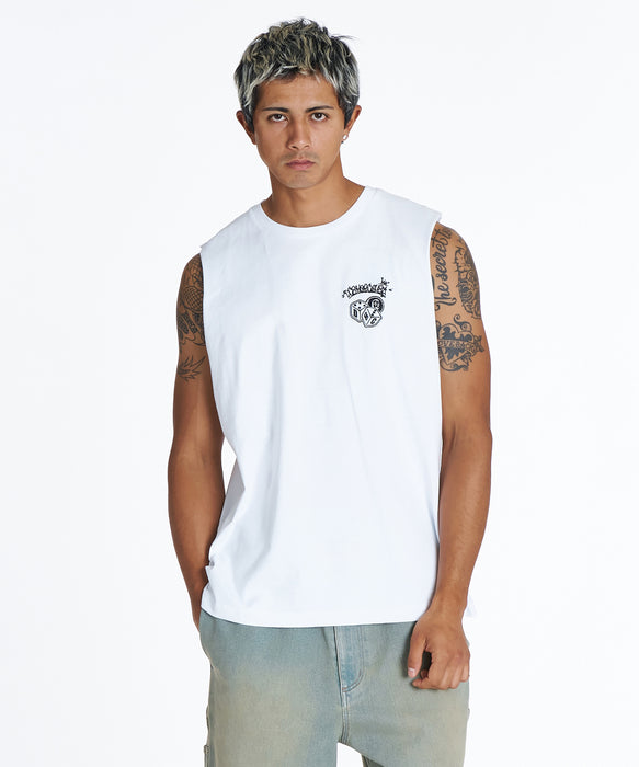 DC Shoes メンズ 26 PLAY SL タンクトップ 【2026年夏モデル】 WHT1 / XL