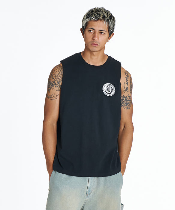 DC Shoes メンズ 26 CIRCLE OE SL タンクトップ 【2026年夏モデル】 BLK / XL