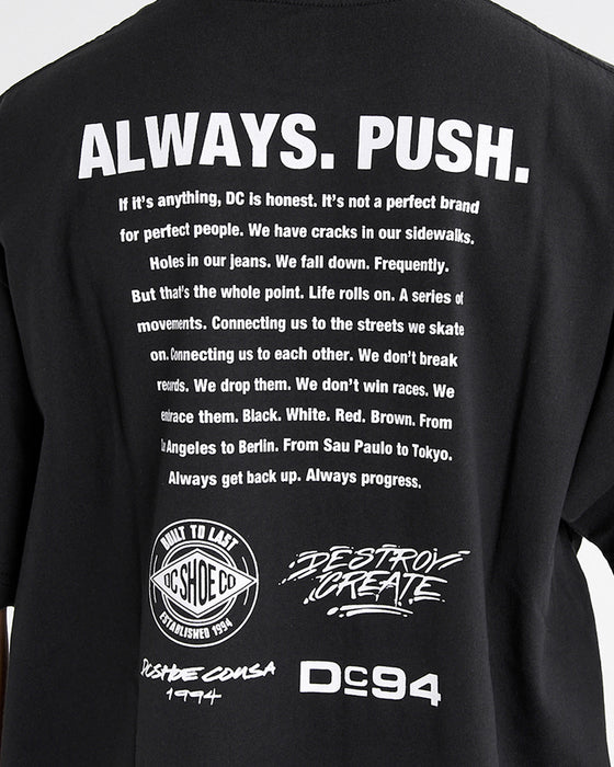 【OUTLET】【オンラインストア・直営店限定】DC Shoes 25 BACK MESSEGE SS メンズ 半袖Tシャツ