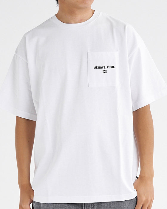 【OUTLET】【オンラインストア・直営店限定】DC Shoes 25 BACK MESSEGE SS メンズ 半袖Tシャツ