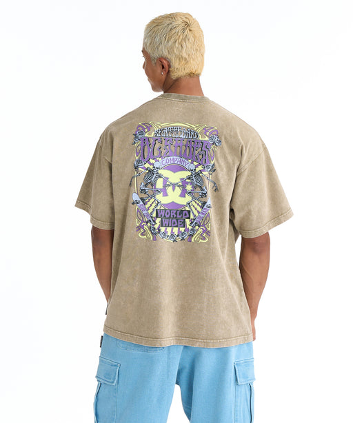 SALE】DC SHOES メンズ 26 DOUBLE SKULL SS Tシャツ 【2026年春夏モデル】