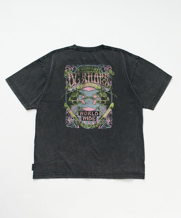DC SHOES メンズ 26 DOUBLE SKULL SS Tシャツ 【2026年春夏モデル】