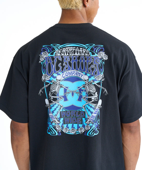 DC SHOES メンズ 26 DOUBLE SKULL SS Tシャツ 【2026年春夏モデル】 BLK / XL