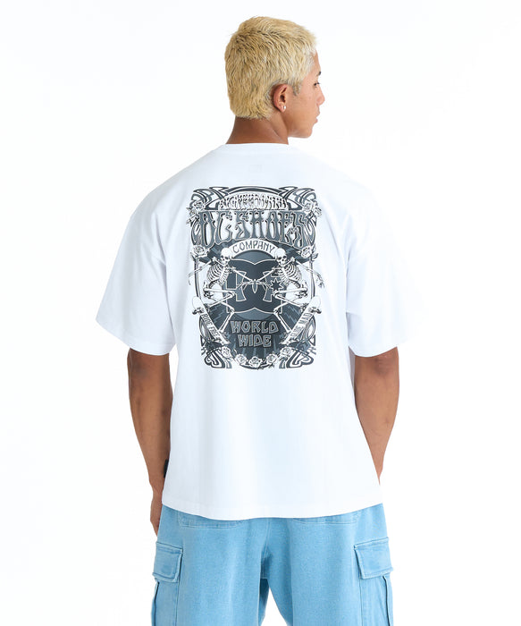 DC SHOES メンズ 26 DOUBLE SKULL SS Tシャツ 【2026年春夏モデル】 WHT / XL