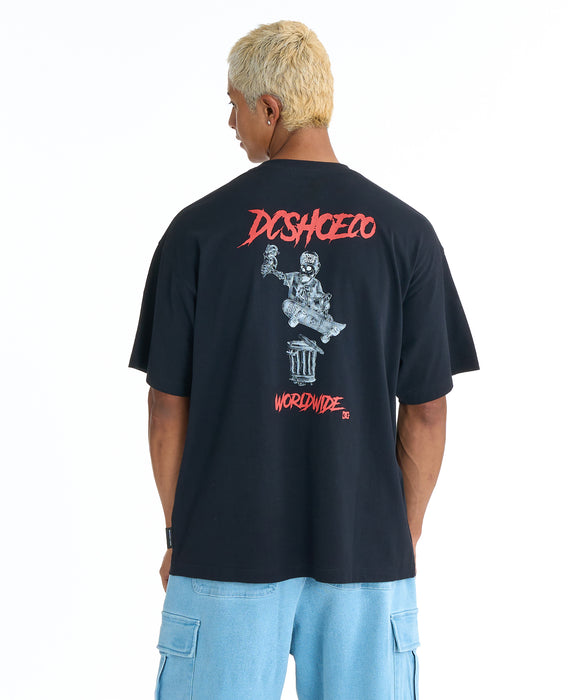 DC SHOES メンズ 26 SKATE SKULL SS Tシャツ 【2026年春夏モデル】 BLK / XL