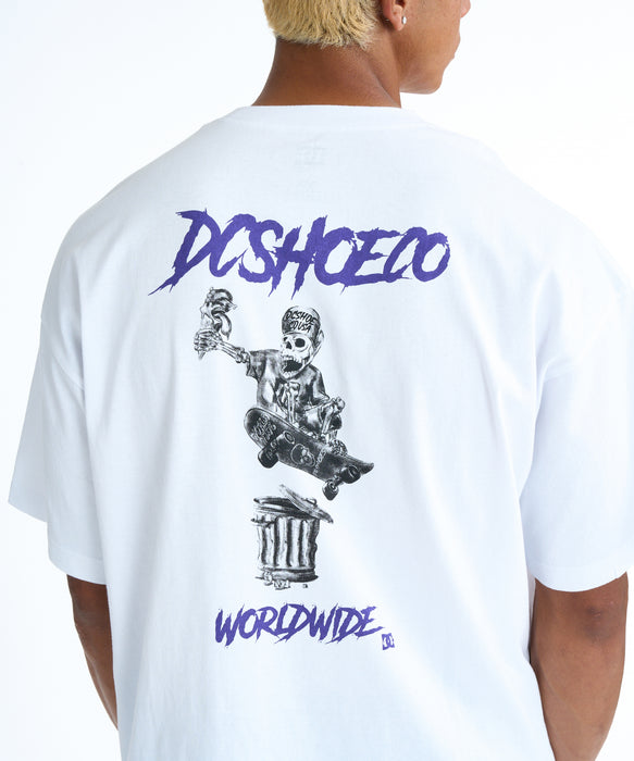DC SHOES メンズ 26 SKATE SKULL SS Tシャツ 【2026年春夏モデル】 WHT / XL