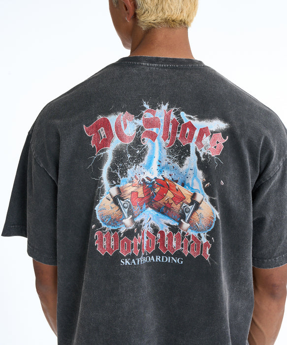 DC SHOES メンズ 26 THUNDER DECK SS Tシャツ 【2026年春夏モデル】 BKP / XL