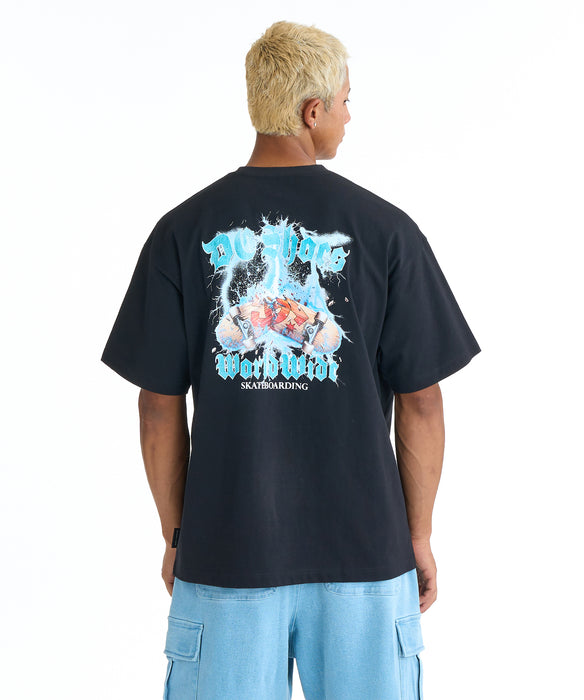 DC SHOES メンズ 26 THUNDER DECK SS Tシャツ 【2026年春夏モデル】 BLK / XL