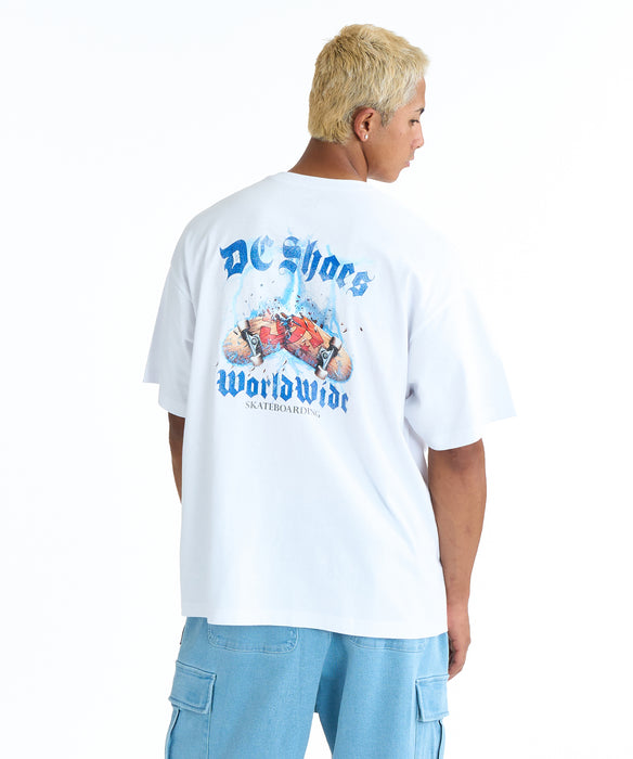 DC SHOES メンズ 26 THUNDER DECK SS Tシャツ 【2026年春夏モデル】 WHT / XL