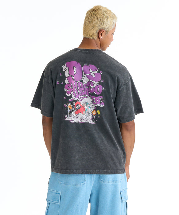 DC SHOES メンズ 26 WALL SCRAPE SS Tシャツ 【2026年春夏モデル】 BKP / XL