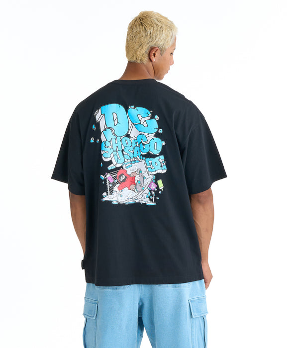 DC SHOES メンズ 26 WALL SCRAPE SS Tシャツ 【2026年春夏モデル】 BLK / XL