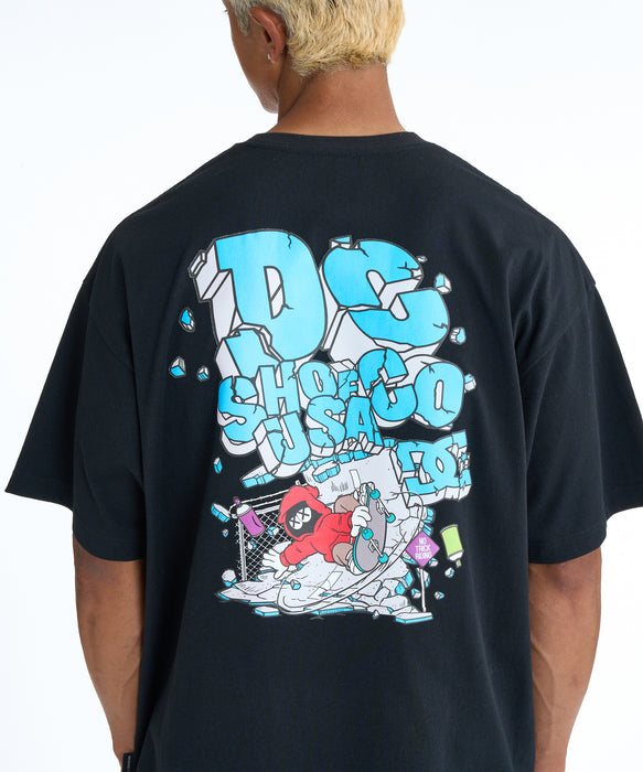 DC SHOES メンズ 26 WALL SCRAPE SS Tシャツ 【2026年春夏モデル】 BLK / XL