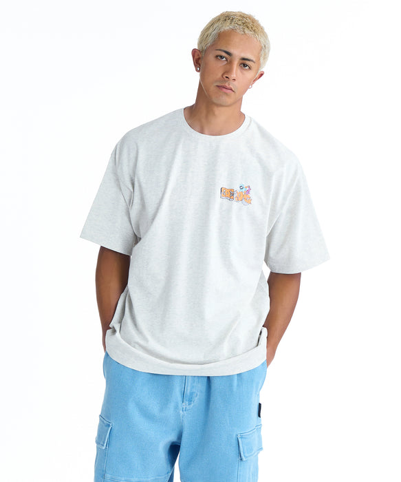 DC SHOES メンズ 26 WALL SCRAPE SS Tシャツ 【2026年春夏モデル】 GRY / XL