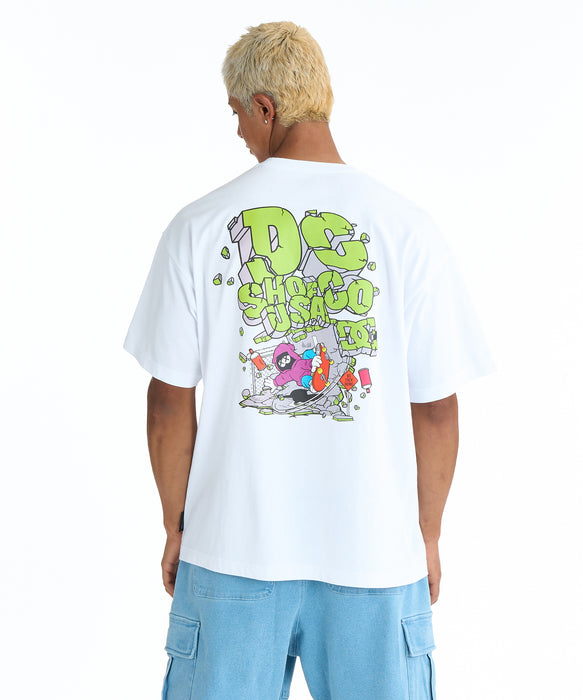 DC SHOES メンズ 26 WALL SCRAPE SS Tシャツ 【2026年春夏モデル】 WHT / XL