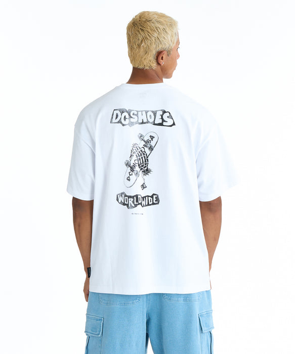 DC SHOES メンズ 26 PRAY FOR SKATE SS Tシャツ 【2026年春夏モデル】 WHT / XL