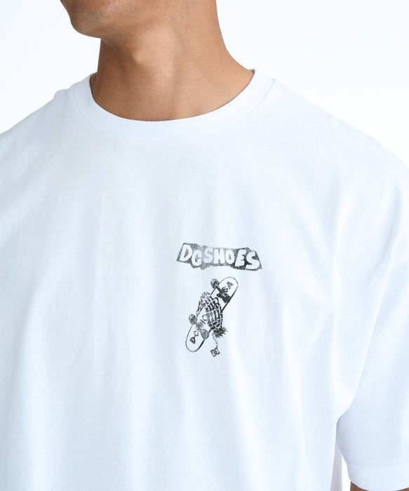 DC SHOES メンズ 26 PRAY FOR SKATE SS Tシャツ 【2026年春夏モデル】 WHT / XL