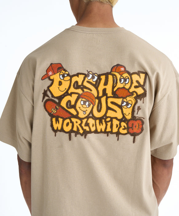 DC SHOES メンズ 26 SK CREW SS Tシャツ 【2026年春夏モデル】 BEG / XL