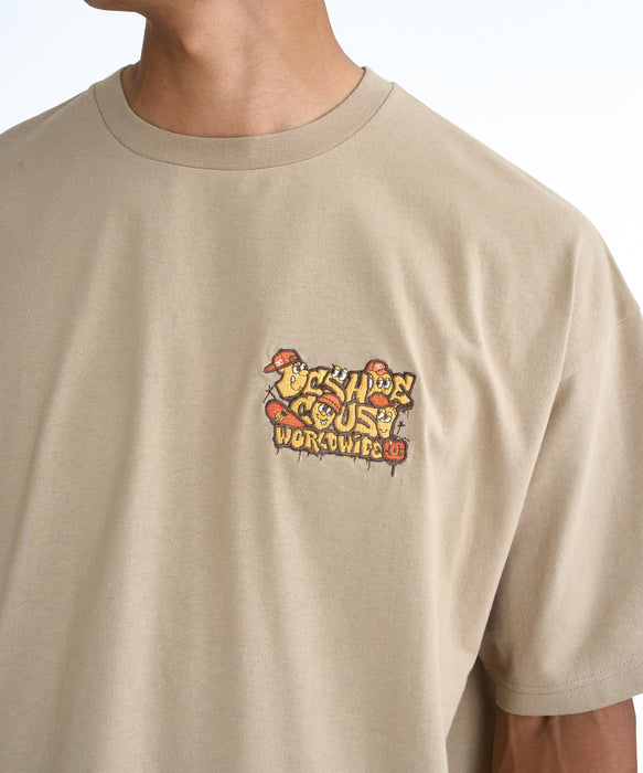 DC SHOES メンズ 26 SK CREW SS Tシャツ 【2026年春夏モデル】 BEG / XL