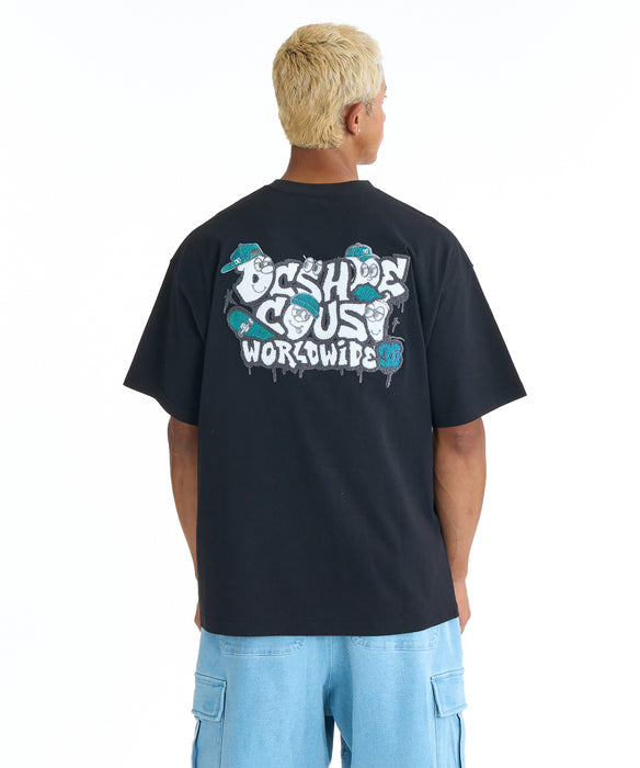 DC SHOES メンズ 26 SK CREW SS Tシャツ 【2026年春夏モデル】 BLK / XL