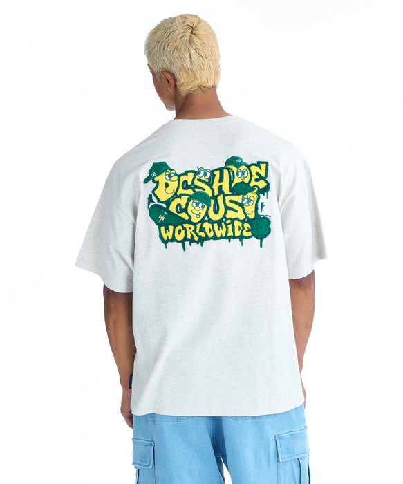 DC SHOES メンズ 26 SK CREW SS Tシャツ 【2026年春夏モデル】 GRY / XL