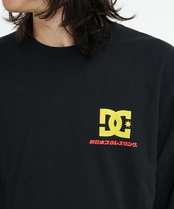 大きいサイズ メンズ DCSHOES × 新日本プロレス NJPW  長袖 Tシャツ ブラック 1278-6130-1 3L 4L 5L 6L DC SHOES × 新日本プロレス】NJPW LS メンズ ロンT 長袖Tシャツ【2026年