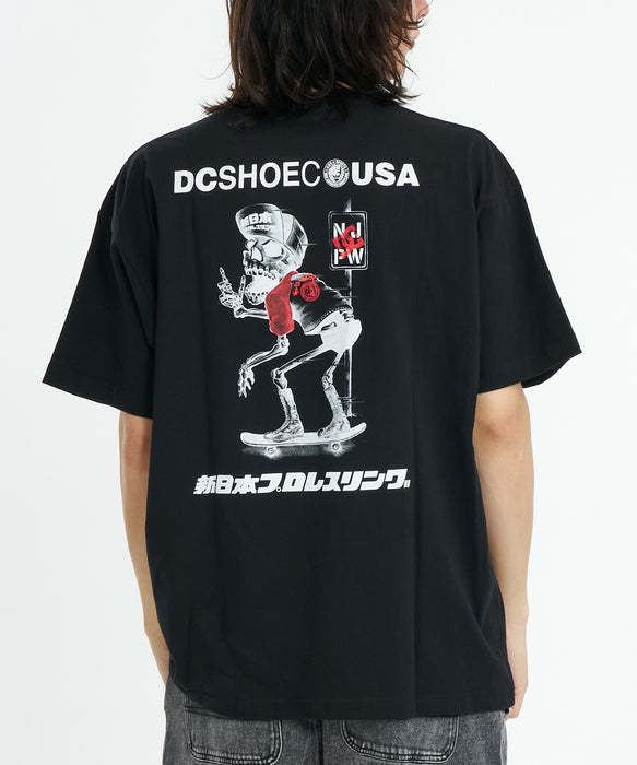 DC SHOES × 新日本プロレス】STRONG STYLE SKUL メンズ Tシャツ【2026