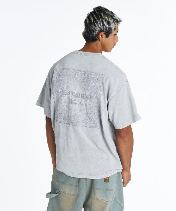 DC Shoes メンズ 26 HIDDEN BANDANA SS Tシャツ 【2026年夏モデル】 GRS / XL