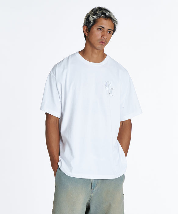 DC Shoes メンズ 26 HIDDEN BANDANA SS Tシャツ 【2026年夏モデル】 WHT / XL