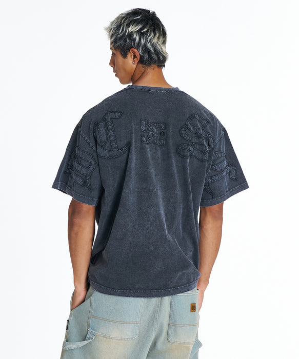 DC Shoes メンズ 26 HIDDEN BACKLOGO SS Tシャツ 【2026年夏モデル】 BKS / XL