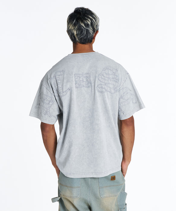 DC Shoes メンズ 26 HIDDEN BACKLOGO SS Tシャツ 【2026年夏モデル】 GRS / XL