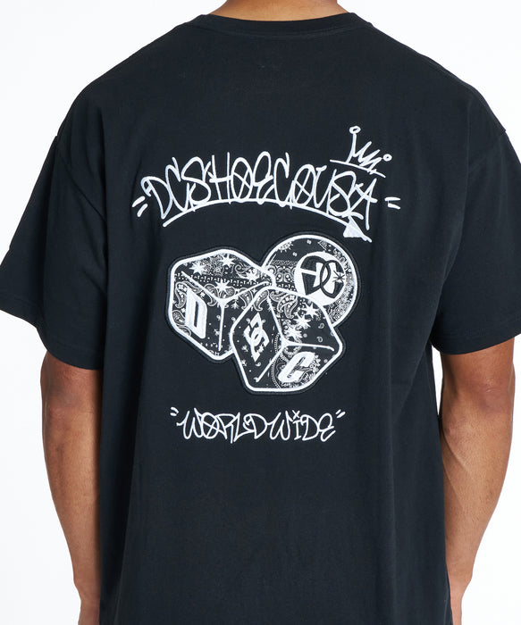 DC Shoes メンズ 26 PLAY SS Tシャツ 【2026年夏モデル】 BLK1 / XL