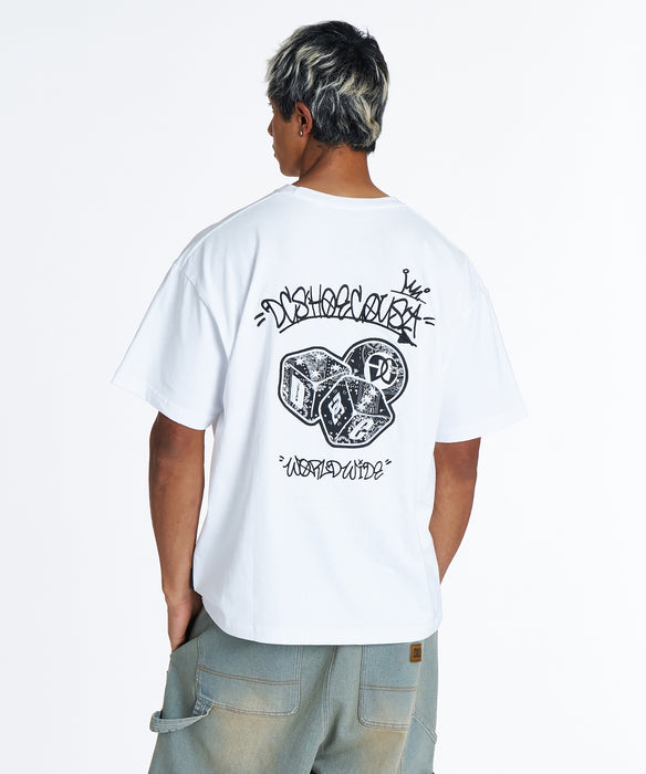 DC Shoes メンズ 26 PLAY SS Tシャツ 【2026年夏モデル】 WHT1 / XL