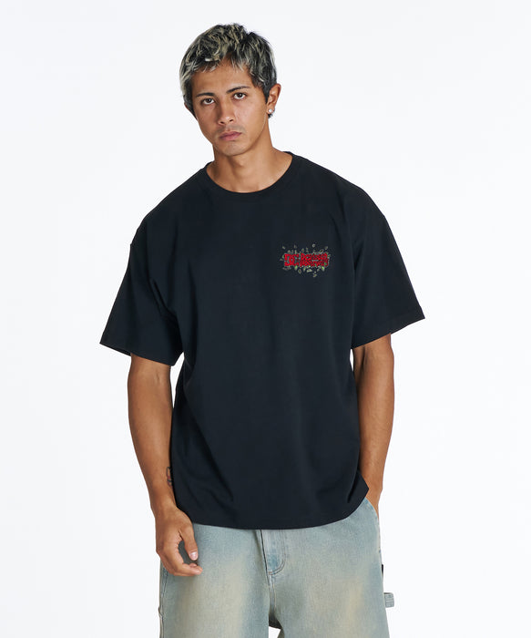 DC Shoes メンズ 26 CLASH SKULL SS Tシャツ 【2026年夏モデル】 BLK / XL