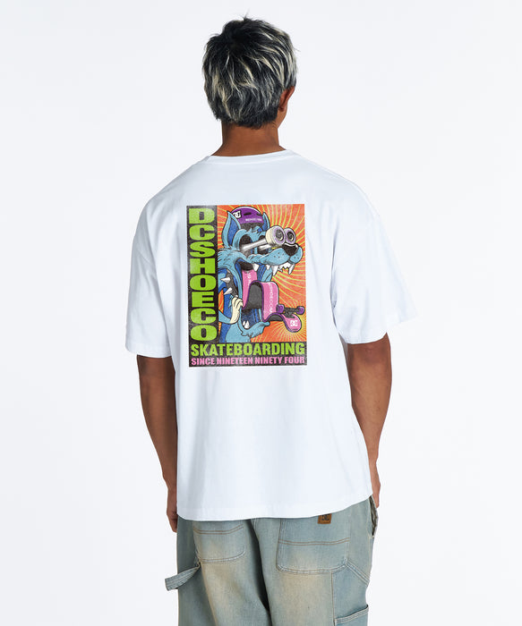 DC Shoes メンズ 26 SKATE WOLF SS Tシャツ 【2026年夏モデル】 WHT / XL