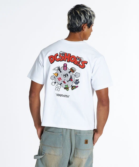 DC Shoes メンズ 26 RUSH ABOUT SS Tシャツ 【2026年夏モデル】 WHT / XL