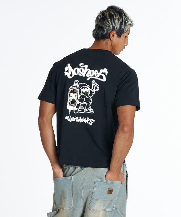 DC Shoes メンズ 26 SPRAY SS Tシャツ 【2026年夏モデル】 BLK / XL