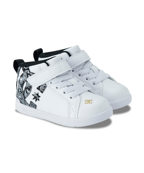 DC SHOES キッズ Ts CG HI-TOP LITE EV フットウェア スニーカー【2026年春夏モデル】 WLK / 16CM