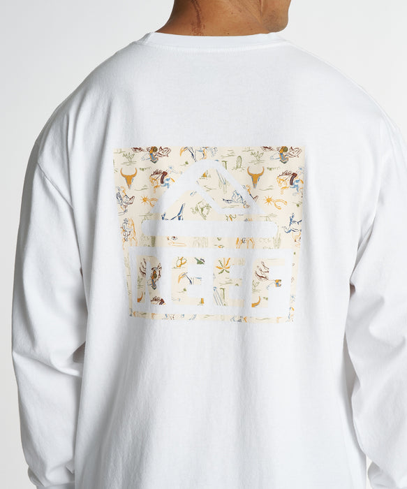 REEF メンズ ESCAPE HORIZON LS T ロンT 【2026年秋冬モデル】 WHT / XL