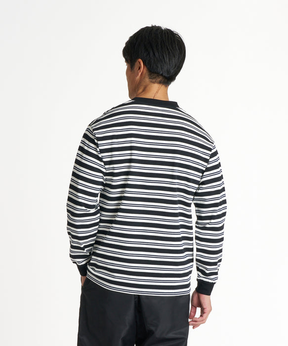 REEF メンズ POCKET BORDER LS T ロンT 【2026年秋冬モデル】 BLK / XL