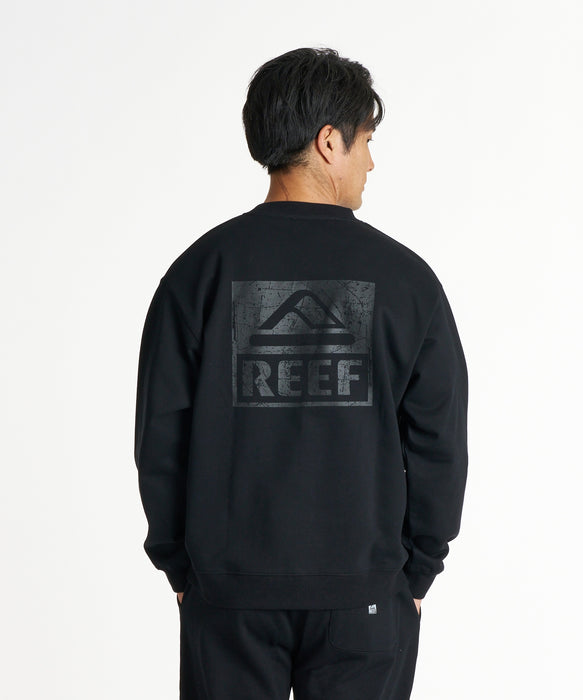 REEF メンズ THE CORE CREW トレーナー 【2026年秋冬モデル】 BLK / XL