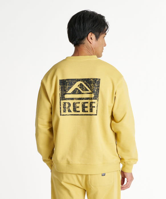 REEF メンズ THE CORE CREW トレーナー 【2026年秋冬モデル】 YEL / XL