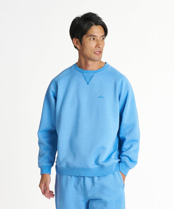 REEF メンズ VINTAGE WASH CREW トレーナー 【2026年秋冬モデル】 LBLU / XL